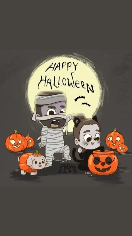 Cặp đôi hoạt hình hóa trang vui nhộn, hài hước trong Halloween