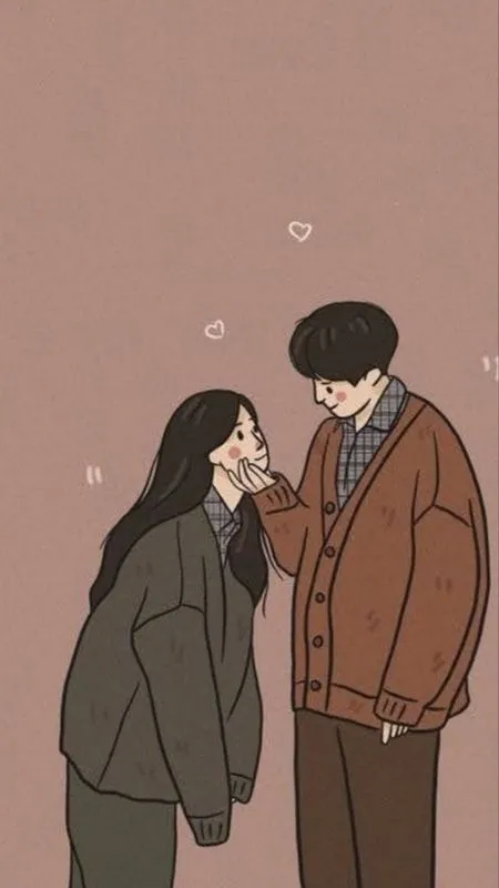 Sự cưng nựng của chàng trai hoạt hình dành cho cô gái mình thương