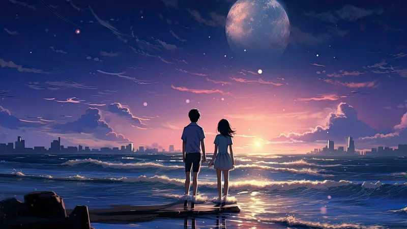 ảnh cặp đôi anime dễ thương chibi