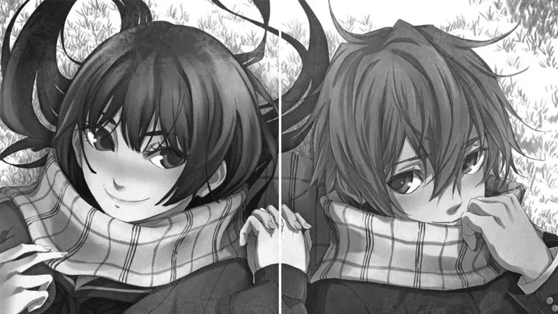 hình nền anime đôi trắng đen bí ẩn