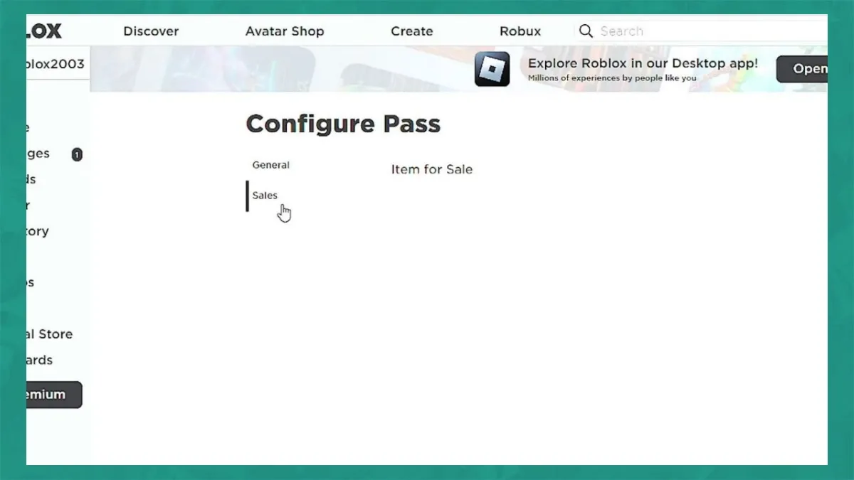 Đặt giá bán Robux cho vật phẩm ảo trong Game Pass Roblox
