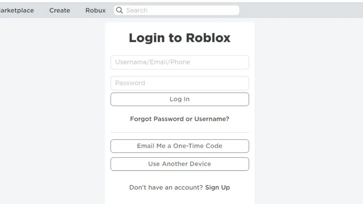 Truy cập trung tâm hỗ trợ Roblox để lấy lại tài khoản bị hack