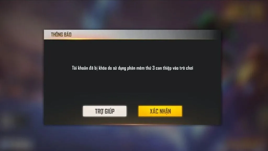 Màn hình hiển thị các nguyên nhân phổ biến khiến tài khoản Free Fire bị mất hoặc khóa, bao gồm cả việc bị tấn công mạng