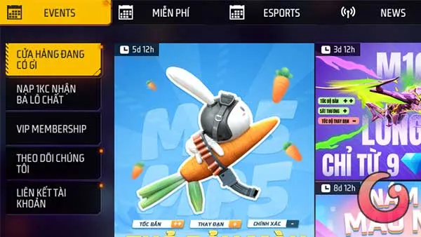 Cách tham gia các sự kiện trong Free Fire để tích lũy kim cương và vật phẩm giá trị