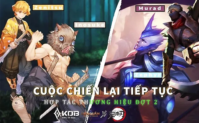Hình ảnh dự đoán Collab Demon Slayer lần 2 trong Liên Quân Mobile