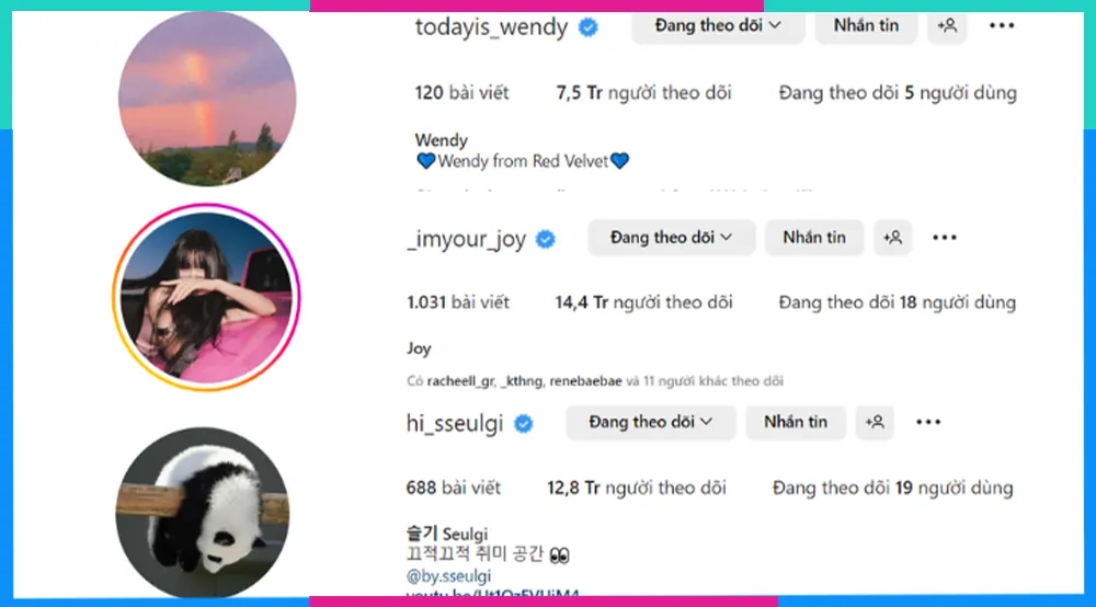 Học hỏi cách đặt tên Instagram độc đáo từ người nổi tiếng