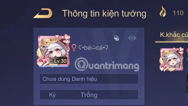 Ví dụ tên tài khoản Liên Quân với các ký tự đặc biệt độc đáo và sáng tạo