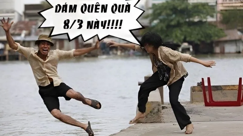 Ảnh 8/3 vui nhộn với chú mèo đáng yêu chúc mừng các chị em