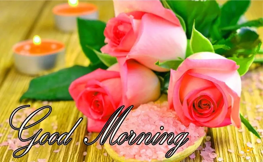 Hình ảnh mây trời buổi sáng với dòng chữ &quot;Good Morning&quot; thân thiện, khởi đầu ngày mới.