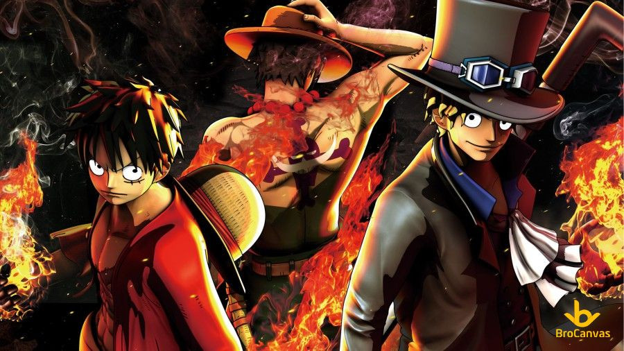 Hình Bộ 3 Anh Em Kết Nghĩa Ace, Sabo và Luffy