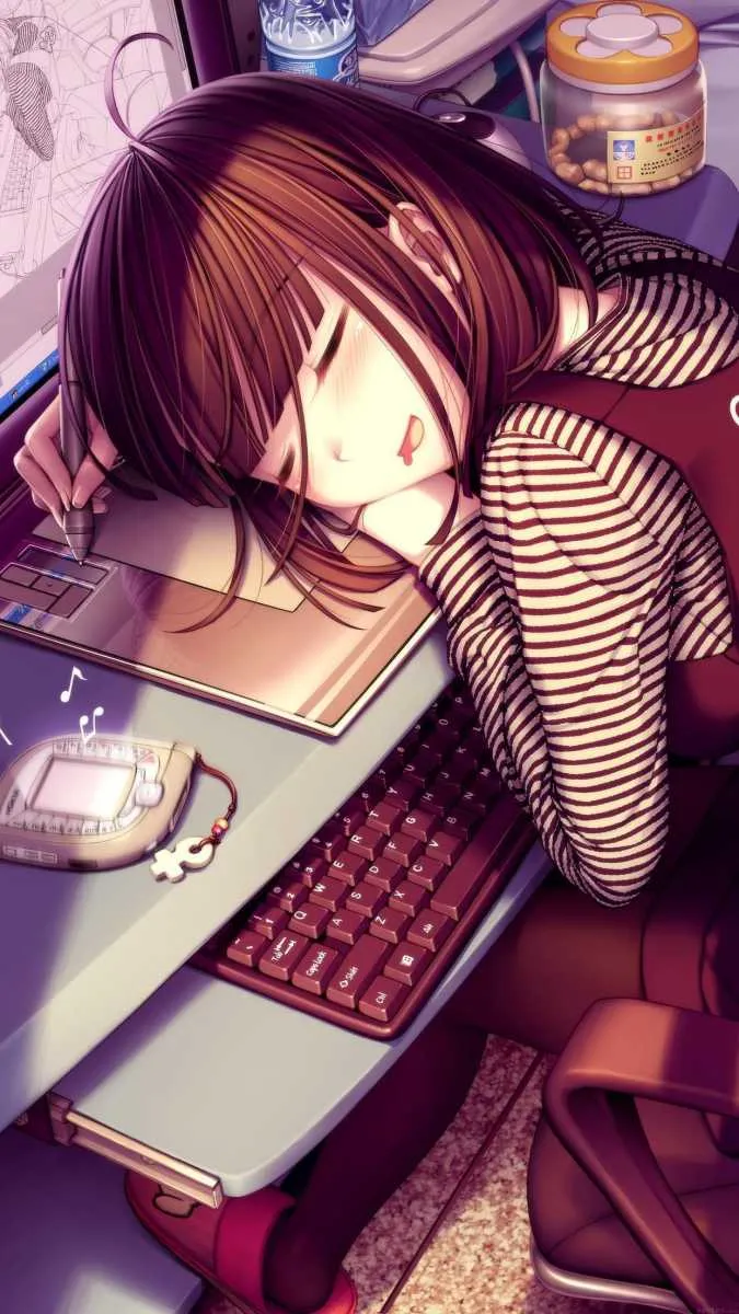 Hình nền anime cute cho điện thoại nhân vật chibi dễ thương