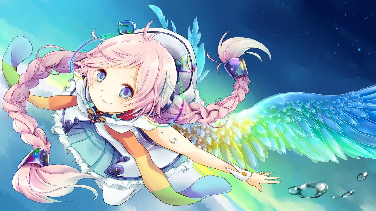 Hình nền anime 4K nhân vật nữ với trang phục truyền thống Nhật Bản