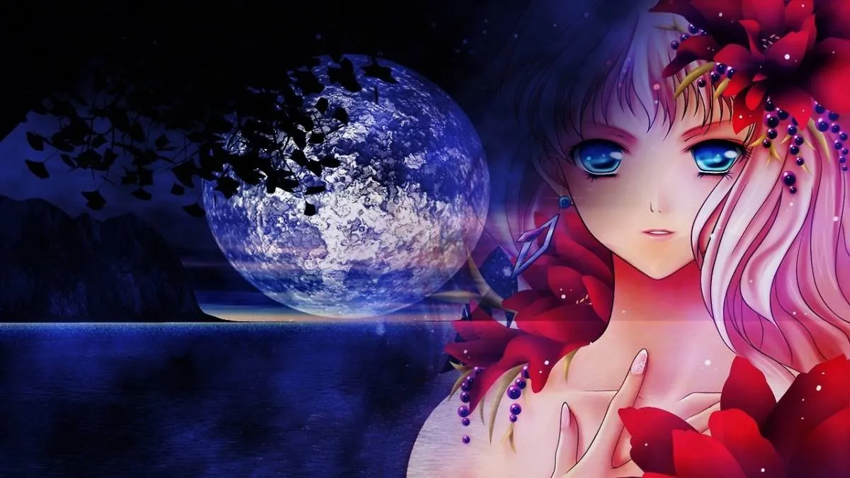Ảnh anime 4K nhân vật nữ dễ thương với thú cưng