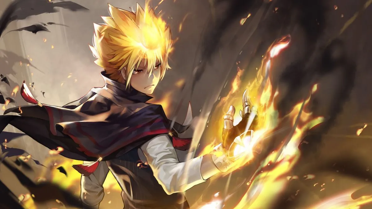 Hình nền anime 4K laptop một nhóm bạn trẻ đang vui đùa trên bãi biển