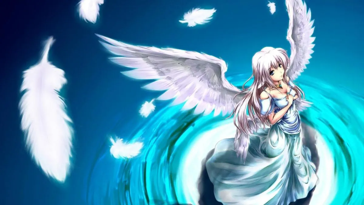 Ảnh anime 4K PC cảnh ngôi trường học dưới tán cây cổ thụ