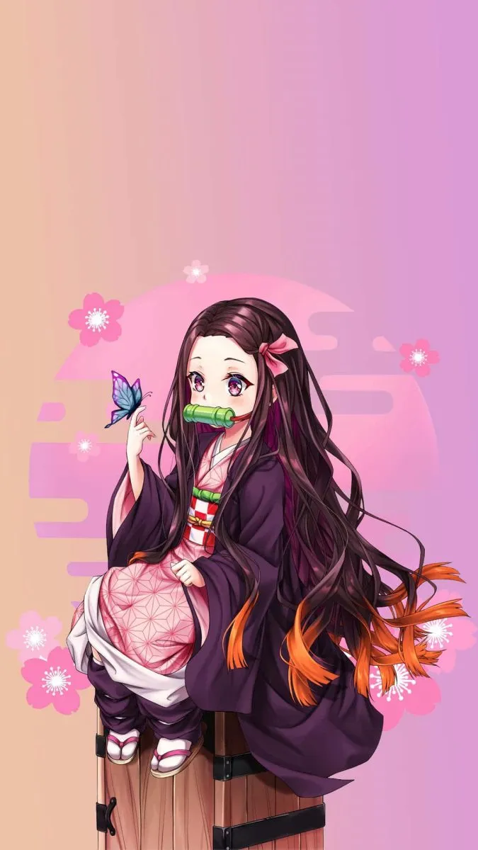 Hình nền anime ngầu đẹp cho điện thoại cảnh thành phố đổ nát