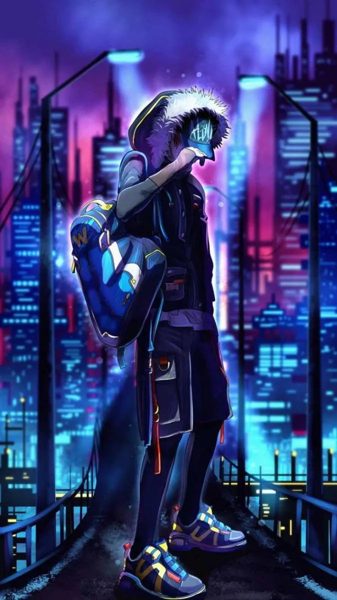 Hình nền anime ngầu đẹp cho điện thoại cô gái tóc đỏ với đôi mắt tự tin
