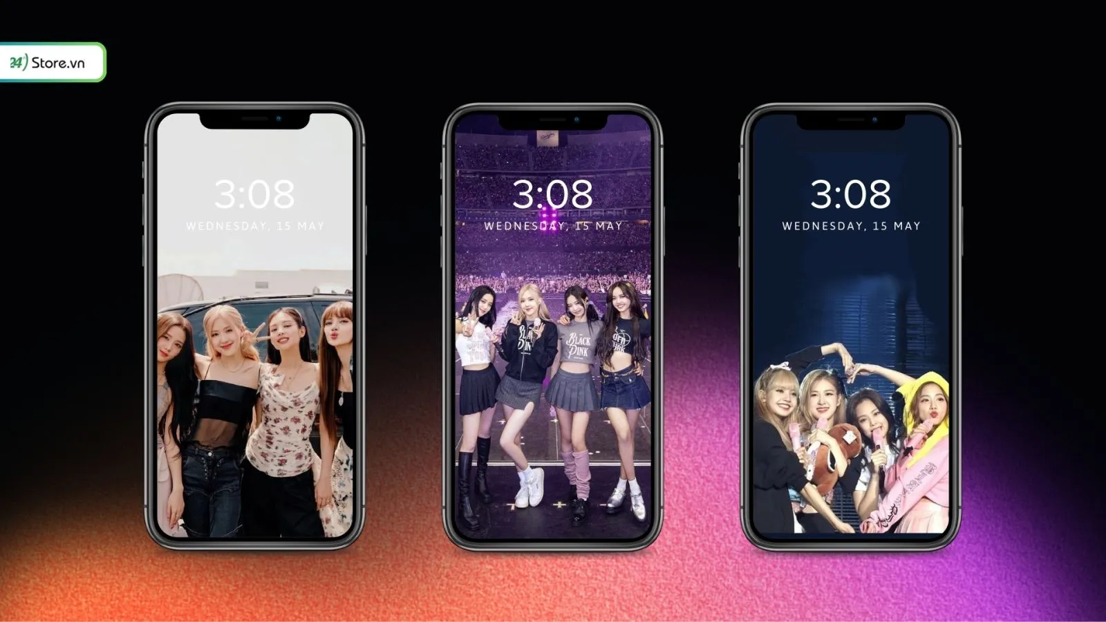 Hình ảnh chibi Blackpink dễ thương làm hình nền