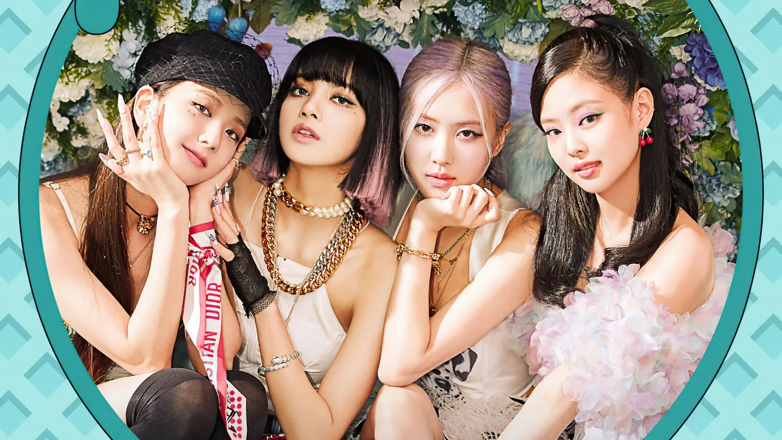 Hình ảnh Blackpink tập thể với biểu cảm tươi tắn