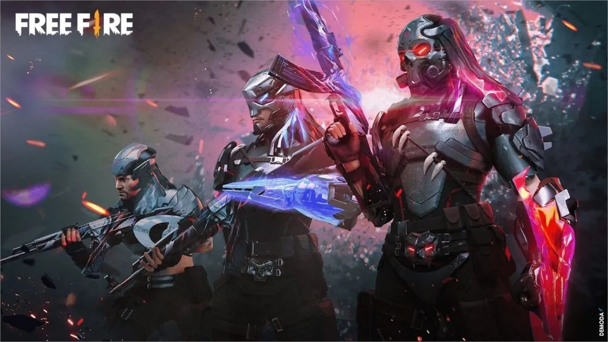 Ảnh nền Free Fire 3D ngầu với biểu cảm quyết tâm