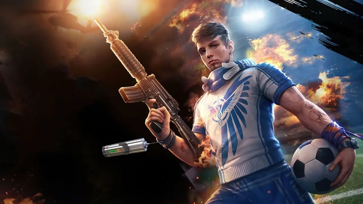 Ảnh nền Free Fire 3D nam đẹp ngầu với bộ giáp hoành tráng