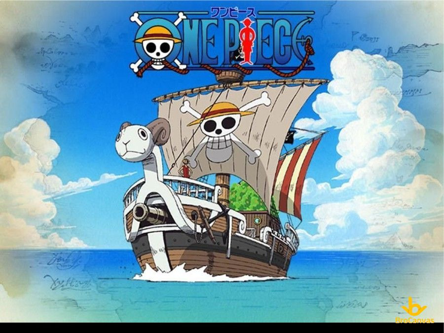 Hình Thuyền Hải Tặc Mũ Rơm One Piece