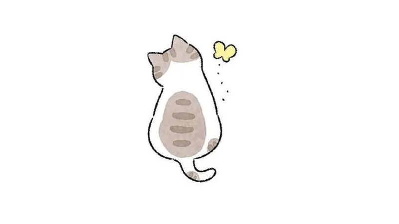 chú mèo anime dễ thương