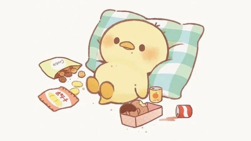 sticker anime cô gái tóc hồng dễ thương