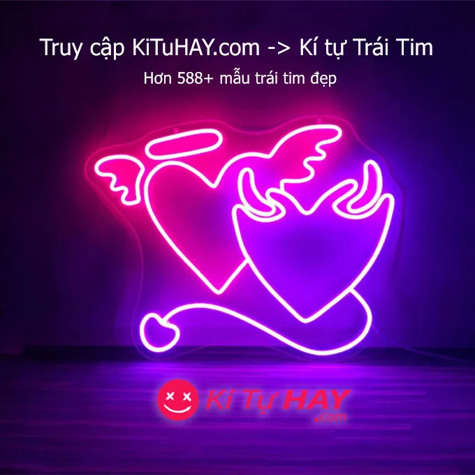 Biểu tượng trái tim phổ biến trong Unicode