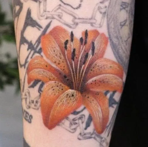 Bông hoa Tiger Flower, biểu tượng ngày sinh của Jungkook, cùng dòng chữ &quot;Xin hãy yêu tôi&quot;
