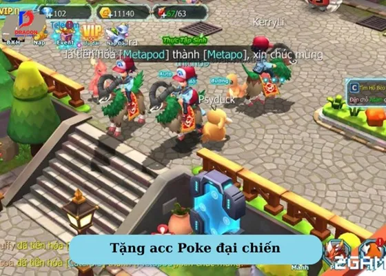 Cách tặng acc Thần Thú Đại Chiến VIP miễn phí an toàn
