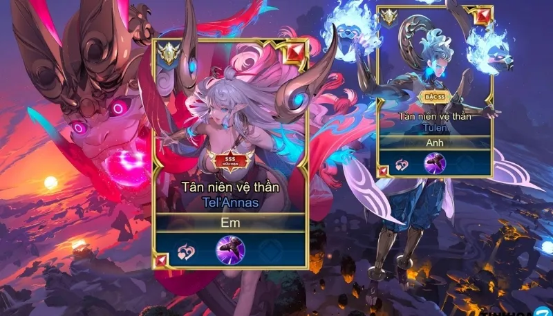 Giao diện điện thoại minh họa các bước tải và cài đặt ảnh anime Liên Quân Mobile