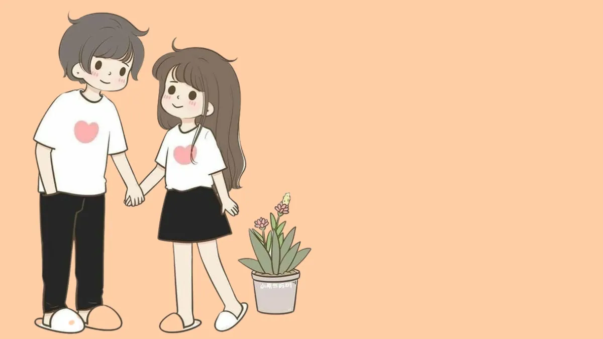 Cô gái cười tươi rói bên hoa, tượng trưng cho thơ tỏ tình vui tươi, ngắn gọn